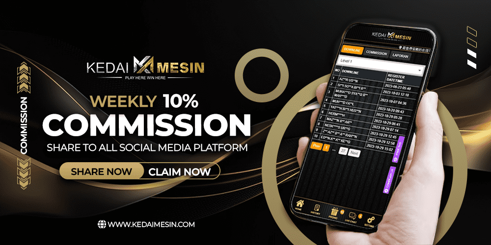 kedaimesin-weekly-commission