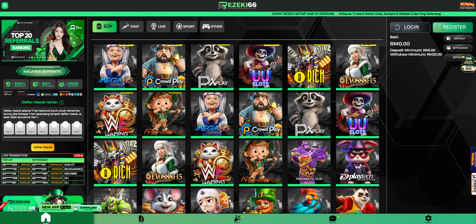 rezeki66-free-credit-wallet
