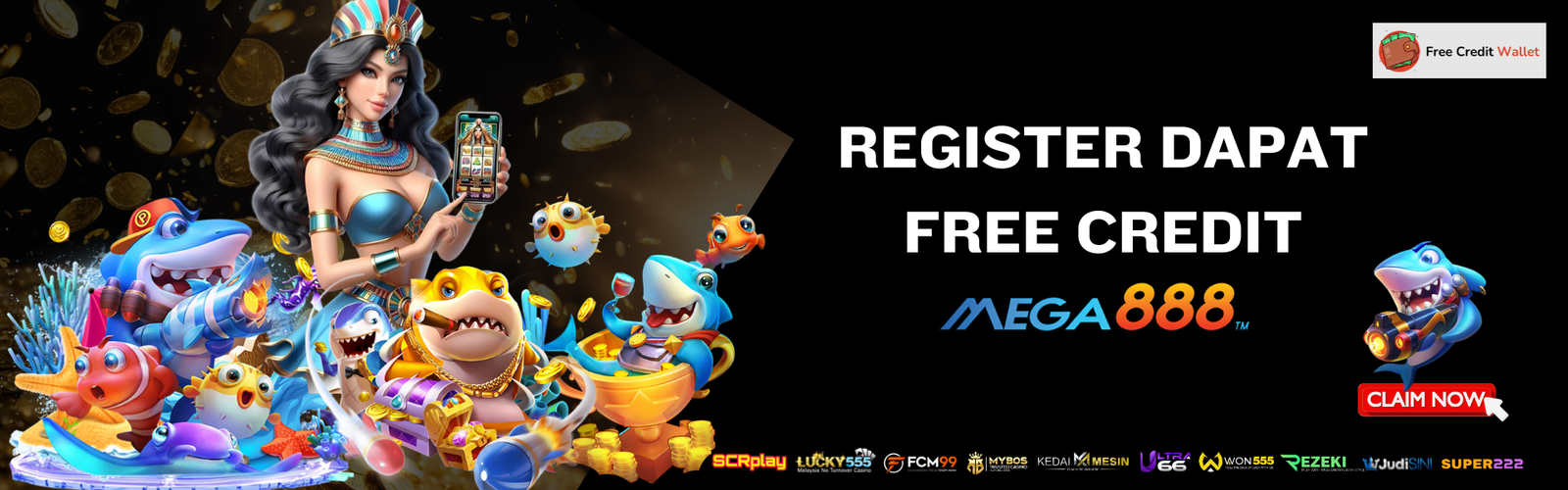 Register dapat free credit Mega888